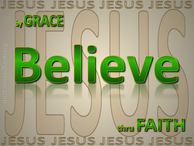 Ephesians 2:8 By Grace Through Faith (green)